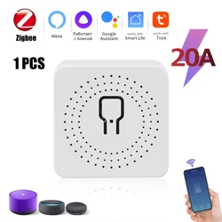Smart WiFi/ZigBee Mini Light Switch with Voice Control and App Integration, 16A (ZIGBEE 20A)