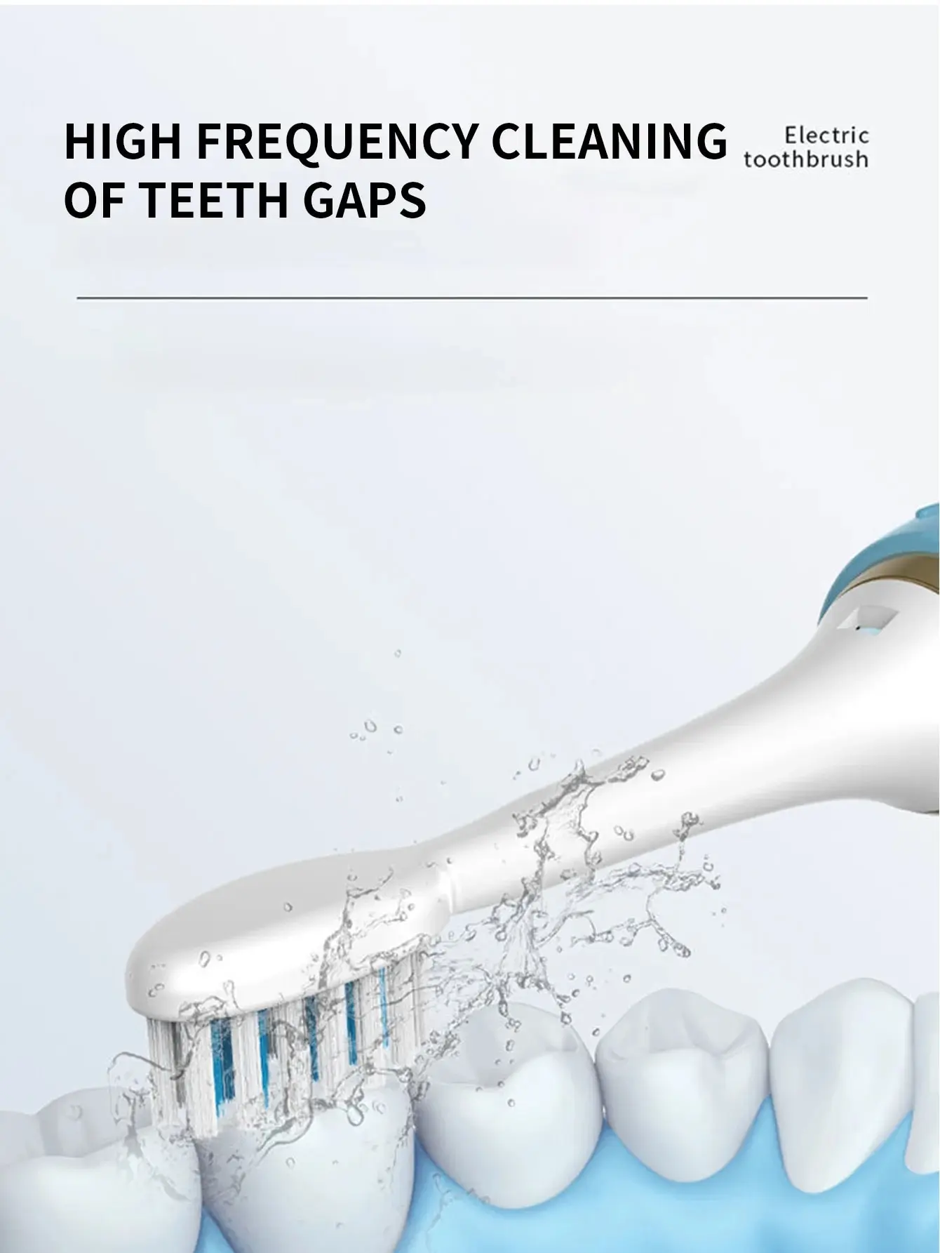 Adult Electric Toothbrush B1 Smart Brushing IPX7 Waterproof Replaceable Brush Head adult electric toothbrush