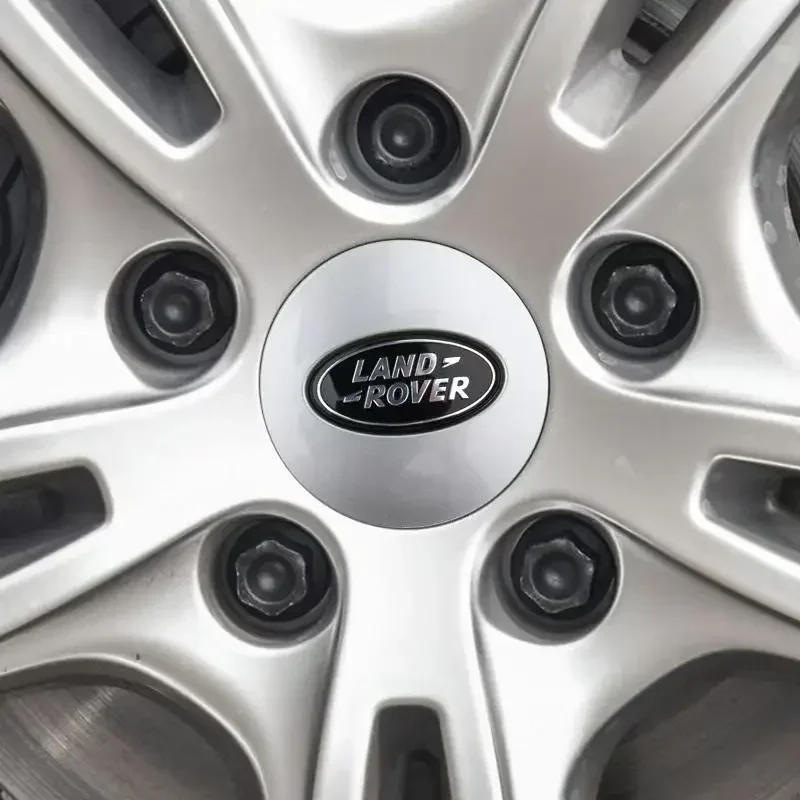 Silver Green Wheel Center Caps 62mm Hubcaps Compatible For Range Rover