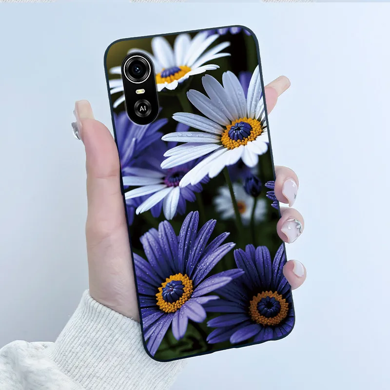 Matte Black Aesthetic Luxury Cute Pattern Soft Silicone Back Cover - Boys & Girls