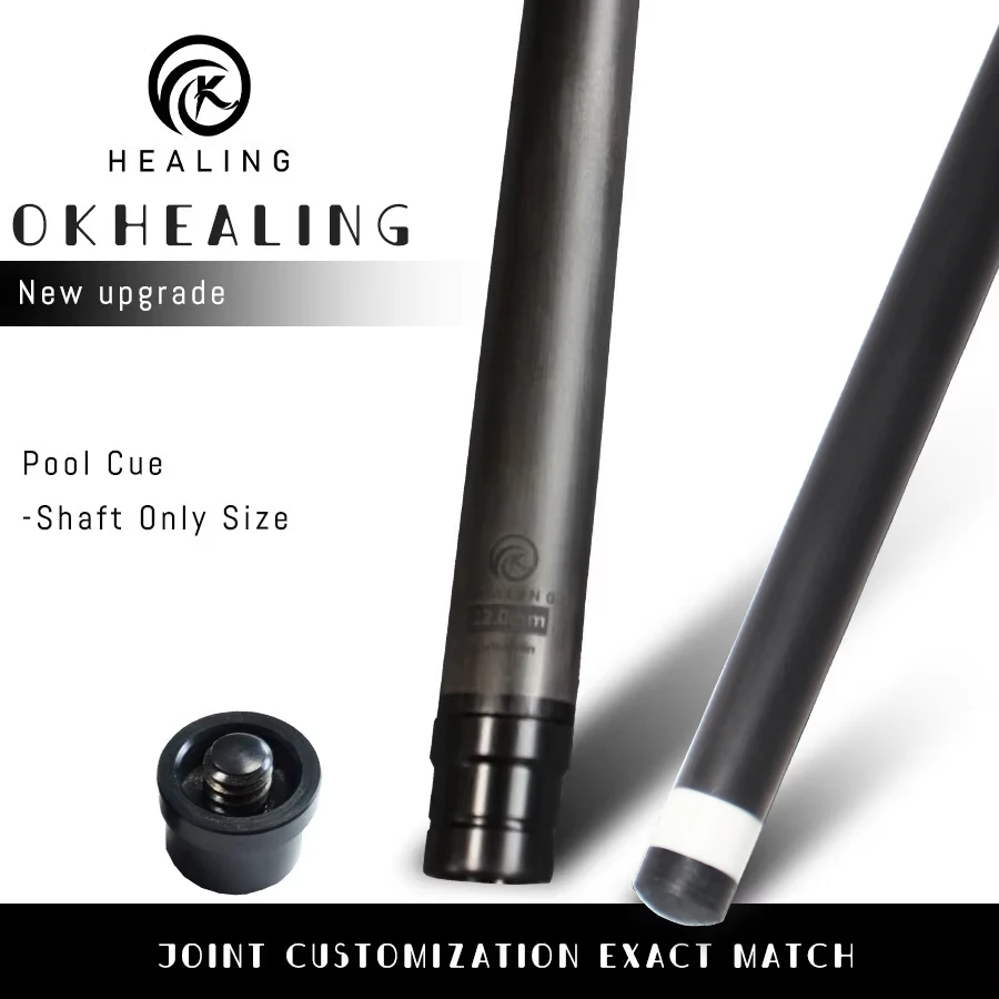 Carbon Fiber Billiards Cue Shaft 8mm Juma Ferrule Front Part for Play/Break/Snooker Low Deflection Pool Sticks Factory OEM