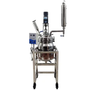 Double Layer Stainless Steel Reactor Laboratory High-temperatureand High-pressure Chemical Synthesis Distillation Vacuum Reactor