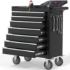 7-Drawer Tool Chest with Wheels, Metal Rolling Tool Box with Wheels, Key Locking & Large Capacity Drawers 1