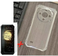 Protective Glass FOR FOSSiBOT F105 6.75" Case Silicone Clear Cover For FOSSiBOTF105 F 105  Tempered Glass 2