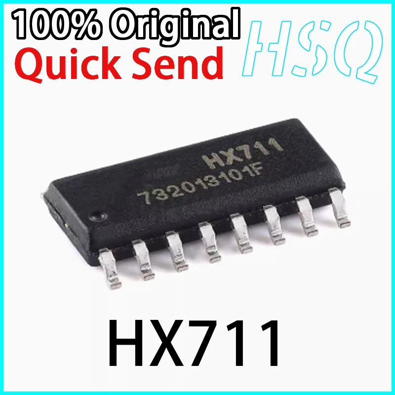 

5PCS Original HX711 SOP-16 Analog/digital Conversion Chip for Electronic Scales, Brand New in Stock