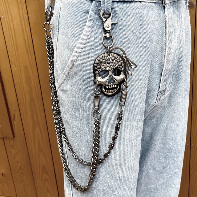 Dice Keychain - Adjustable Punk Accessory For Jeans & Belts (23.6