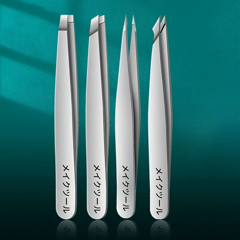 Stainless Steel Eyebrow Tweezers Hair Removal Tool for Eyebrow Easy Shaping Facial Hair Plucking and Eyelash Application