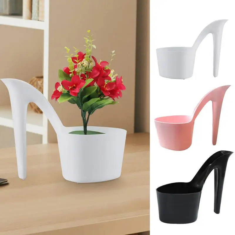 

High Heel Flower Pot Planter Pots High Heel Shaped Planter Pot Succulents Ornament Creative Lady Shoe Shape Floral Planter Pot