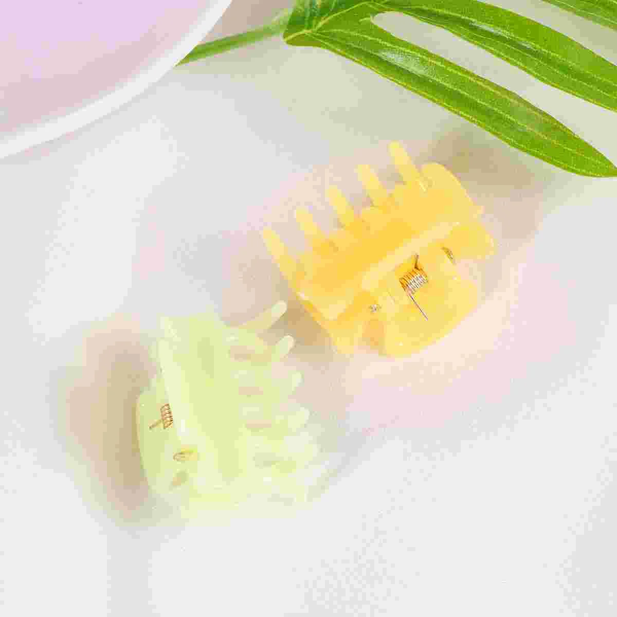 

12pcs Decorative Small Hair Claw Creative Hair Grip Bang Clip Fashion Jaw Clip Hair Accessory for Woman Kid (10385#15 Jelly