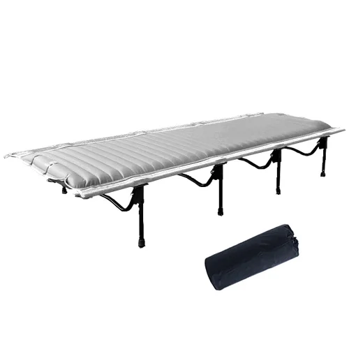 Cama plegable portátil ultraligera para campamento individual cama de  viaje, marco de metal de aleación de aluminio, carga máxima: 220 libras,  camping