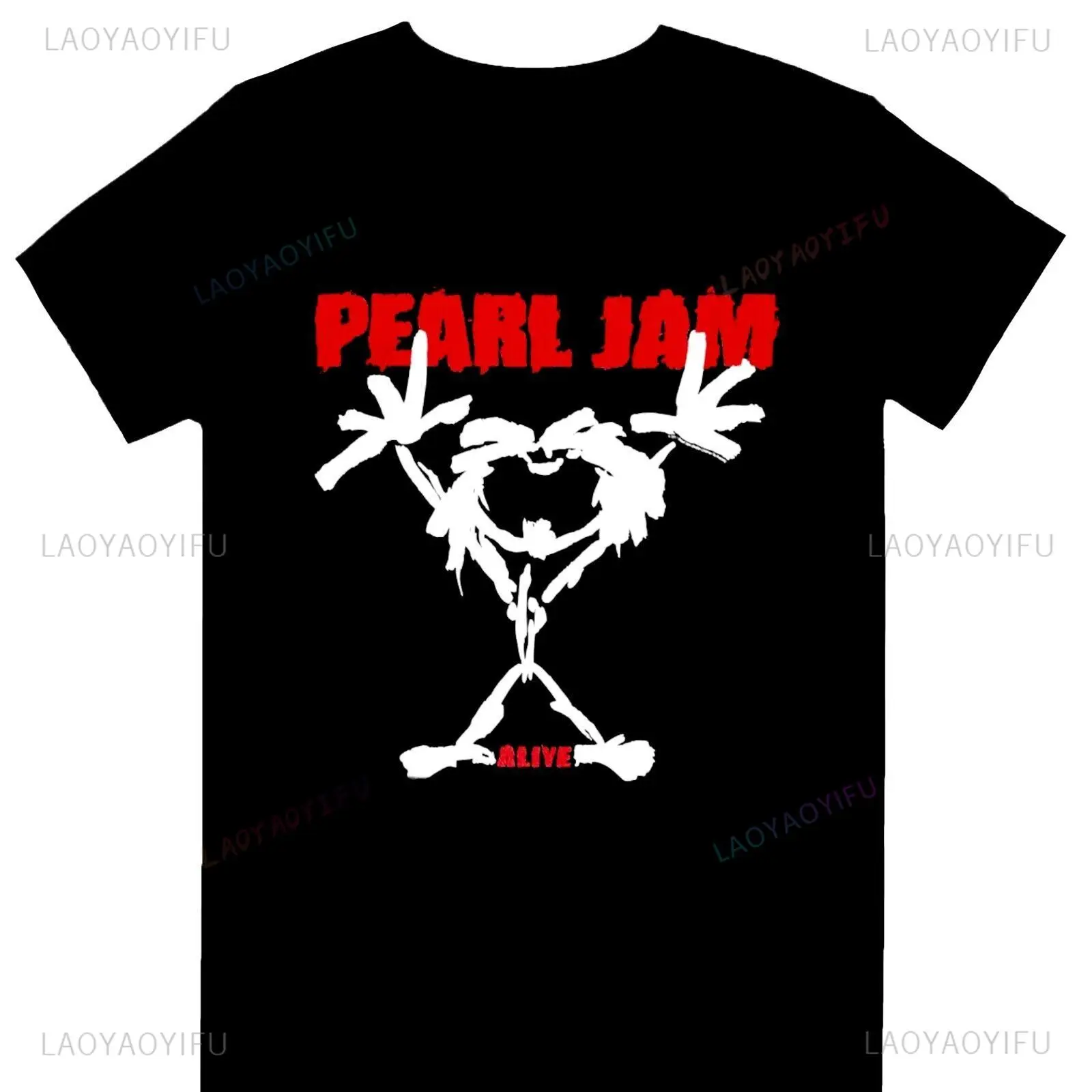 PEARL JAM ALIVE NICE MAN LARGE tシャツ Amazon.com: Pearl Jam Stick Man Logo Alive Men's T-Shirt (S