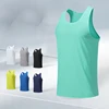 Quick-Dry Training Marathon Men Fitness Sleeveless Shirt Male Mesh Breathable Fitness Sports Vest Undershirt Gyms Running Vests 1