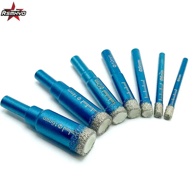 Foret à revêtement diamant pour carrelage, marbre, béton, trou de perçage, scie, noyau de diamant, perçage de repas, 6MM 8MM 10MM 12MM 14MM 16MM 1