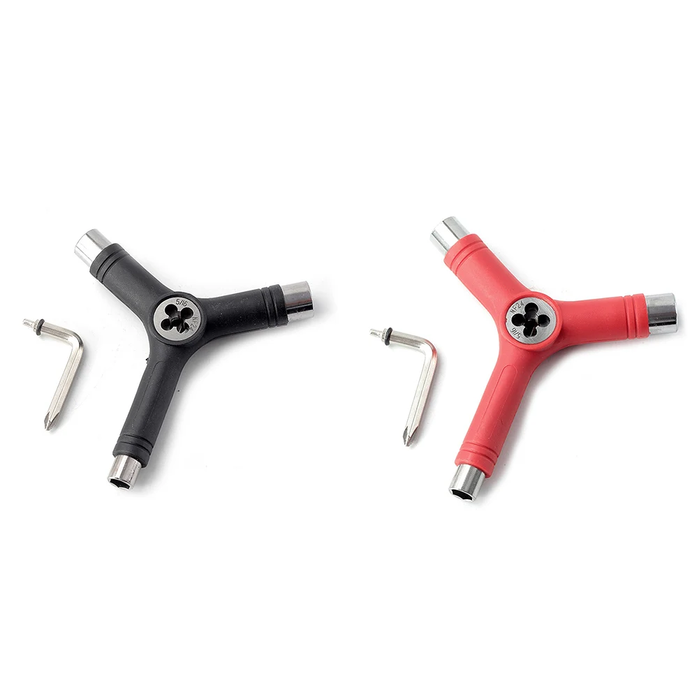 Multi-Function Skateboard Tools T Type Skate Scooter Skateboard Tools Kick Scooter Mini L Wrench Set Assemble Adjusting Tool Kit skateboard tools