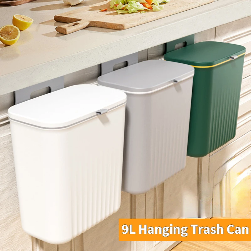 

Настенное мусорное ведро для ванной комнаты, 9 л