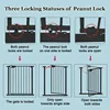 Triple Lock Door Walk Through Swinging Self Closing Security Ferrous Metal Dog Pet Small Dog Cat Suitable for Stairs Doorway 4