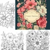 Flower Fantasy Art Coloring Book 22 Page Gift For Birthday Party Relieve Stress Kill Time Graffiti Painting Drawing Art Book 2