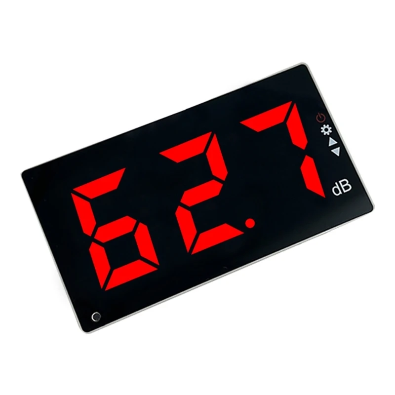 

30-130dB Digital Sound Level Meter with Large LED Display Noise Meter Decibel Wall Mounted Hanging Monitoring