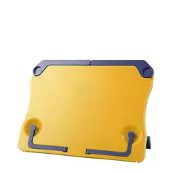 Compact Folding Bookstand and Cookbook Holder for Recipes, Music Scores, and Tablets (Yellow)