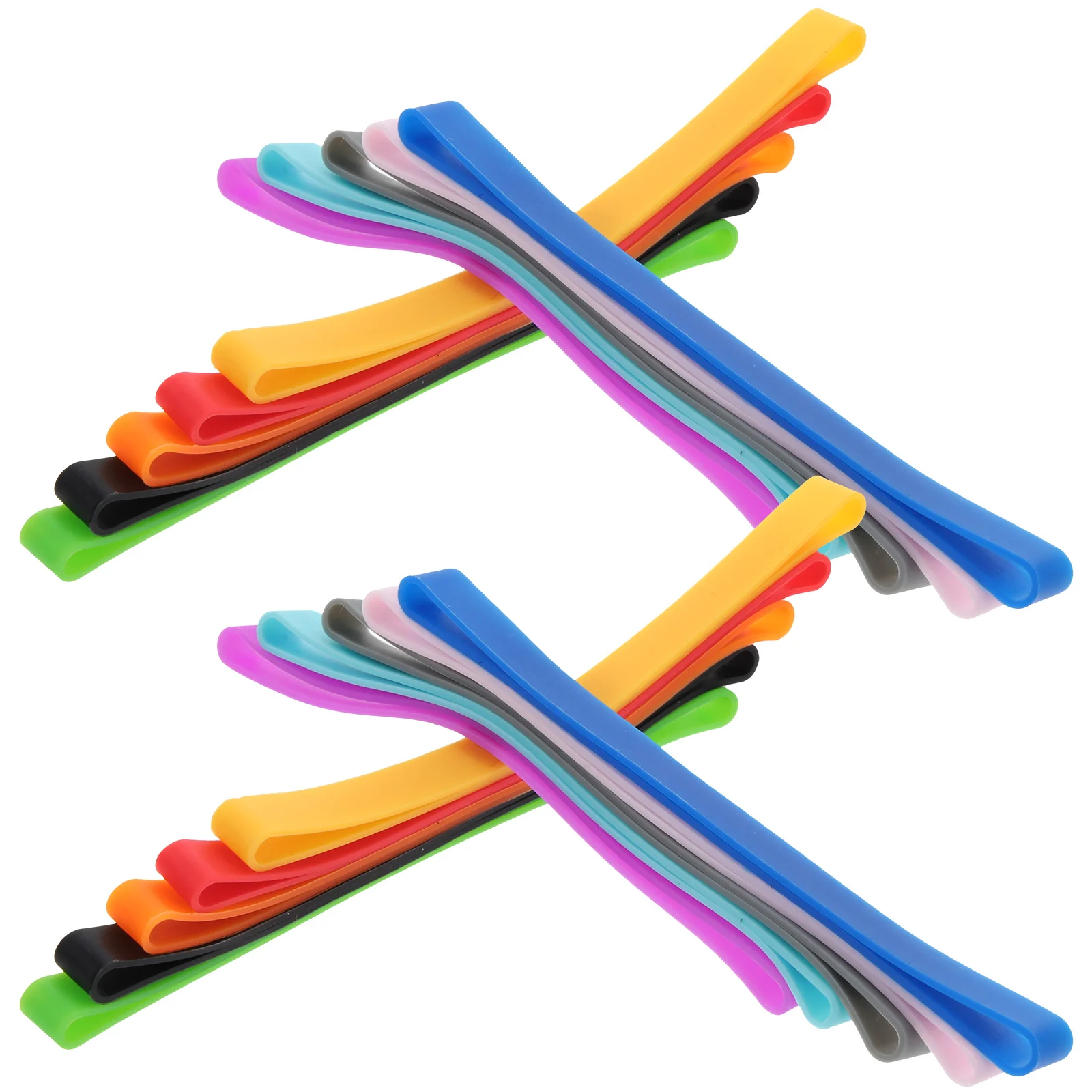 

Elastic Silicone Bands Colored Straps Book Binding Bands Bento Box Silicone Bands for Notebooks Binding Books Fixing