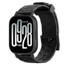 High-Quality Silicone Strap - 20mm/22mm Replacement Wristband for Redmi Watch 5 Active (Black)