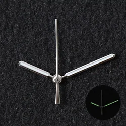Premium Watch Needle Hands with Green Lume in Silver and Rose Gold Finish (A2 Silvery)
