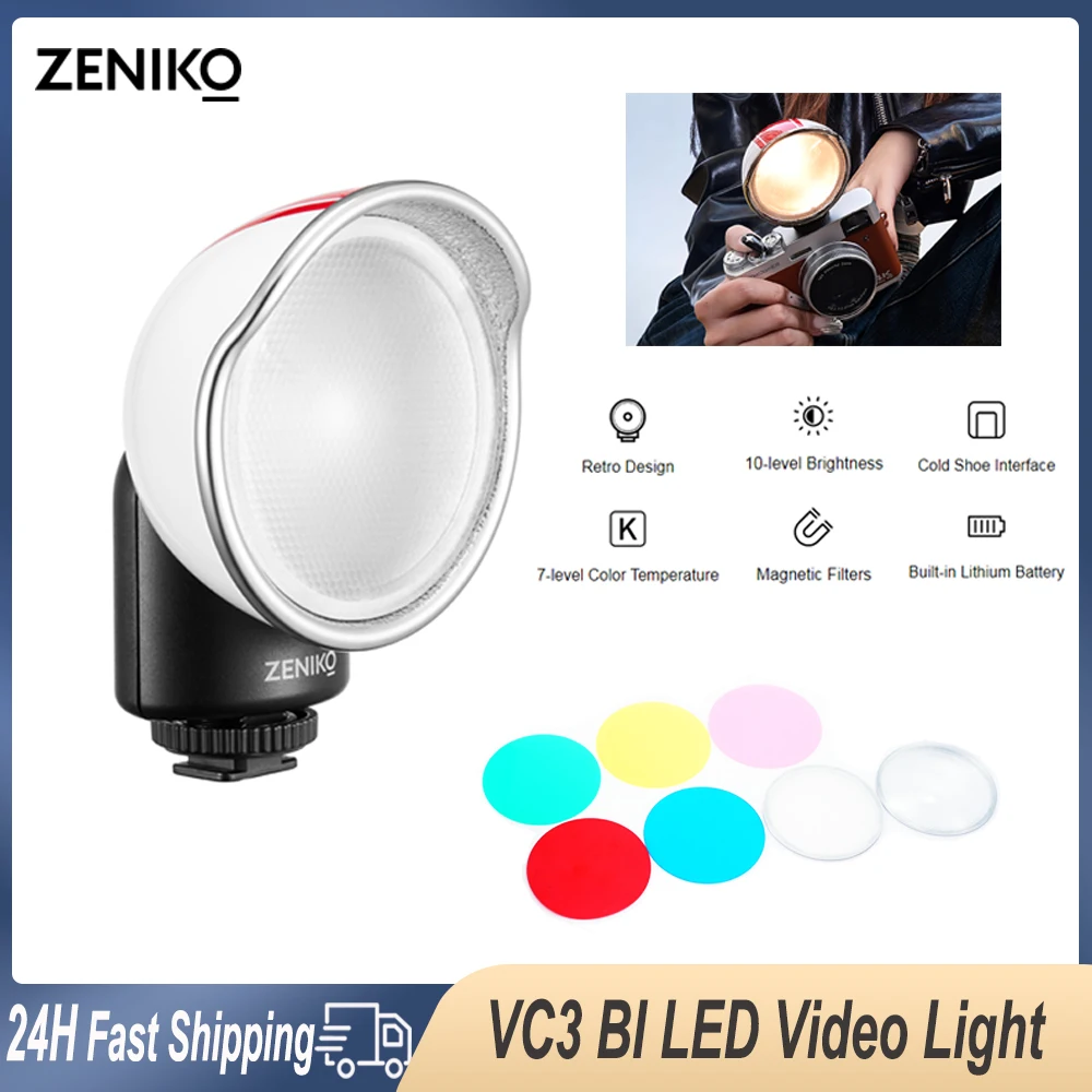 

Перезаряжаемая лампа для фотоаппарата Zeniko VC3