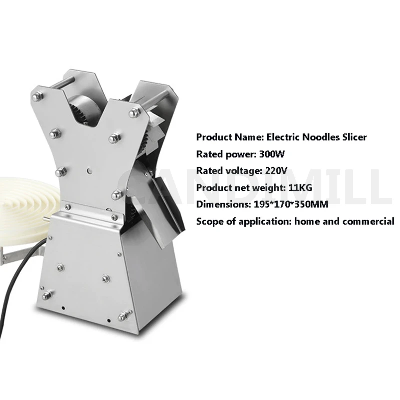 Small Flour Slice Machine Electric Noodle Automatic Pasta Machine Stainless Steel Noodle Making