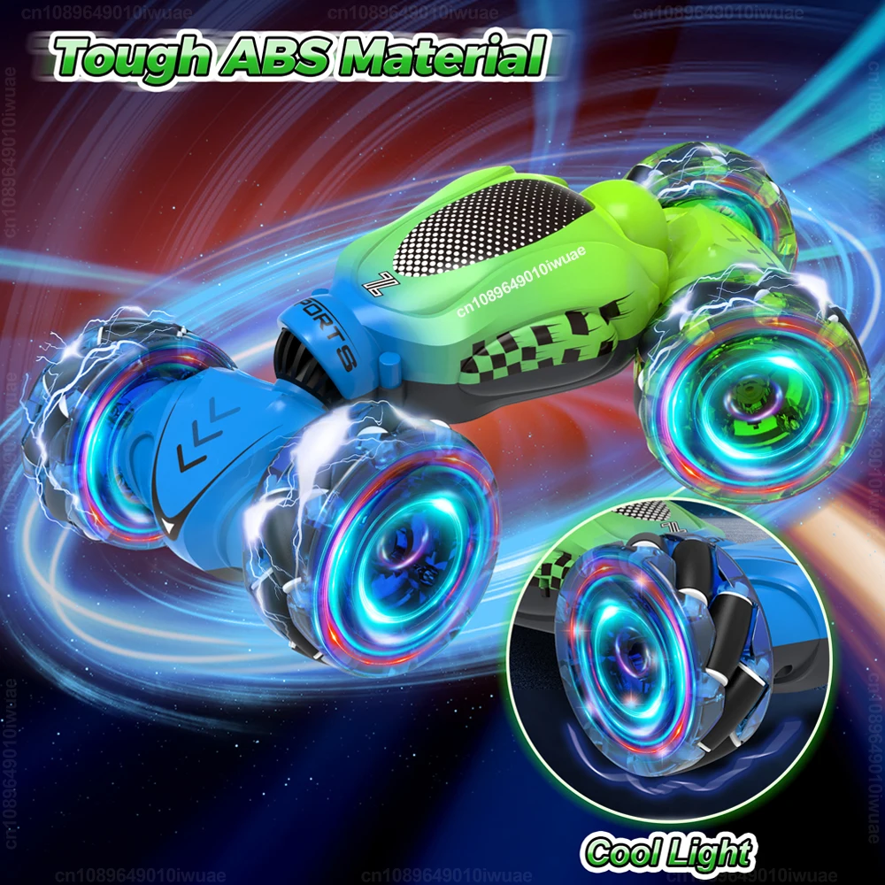 4WD RC Stunt Car Toy 2.4G Radio Remote Control Watch Gesture Sensor Rotation Twist Drift Car Vehicle Toy for Children Kids Gift 6