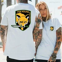 المعادن الصلبة الأفعى 5 فولت Foxhound مجموعة القوة الخاصة الثعلب كلب الصيد القطن تي شيرت الساخن بيع اللياقة البدنية الملابس طباعة تي شيرت 5
