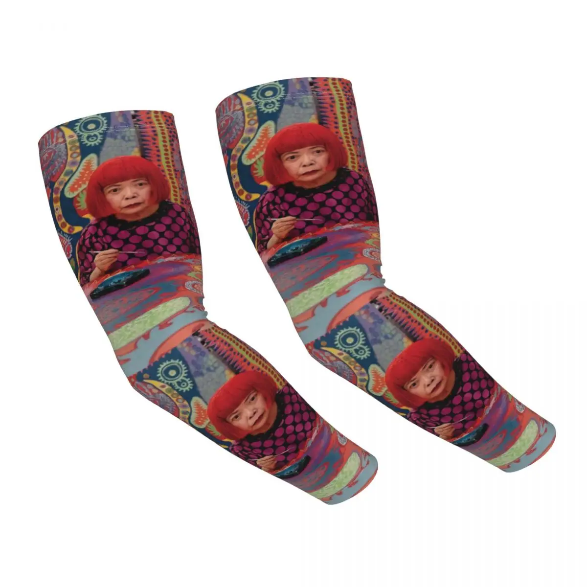 

Yayoi Kusama Artist Sports Compression Arm Sleeves Warmer Men Women Funny Happy Japanese Art UV Protection Tattoo Cover Up