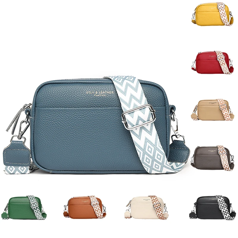 FOXER Smll Crossbody Bg - Split Cow Lether, Mini Kuwit