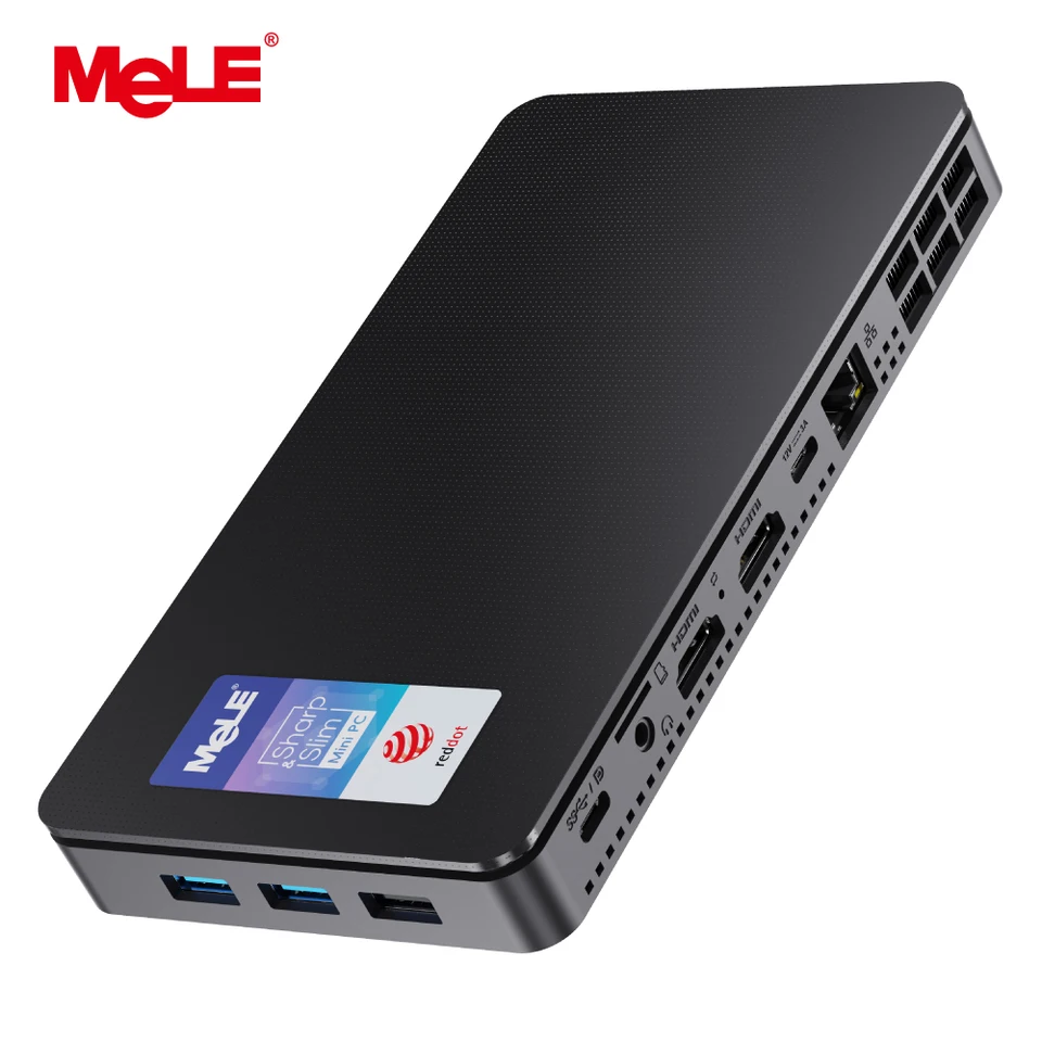 MeLE Mini PC Overclock4C｜N100/16GB/512GB MeLE Slim N300 Mini PC N100 16GB 32GB 512GB Industrial Computer