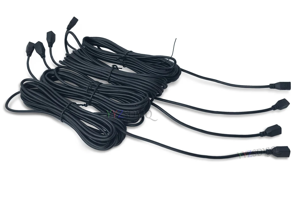 4pcs 2 pin כבל האריך נחושת טהור עבור מכ "ם היפוך עבור חיישני חניה 3.5 מטר