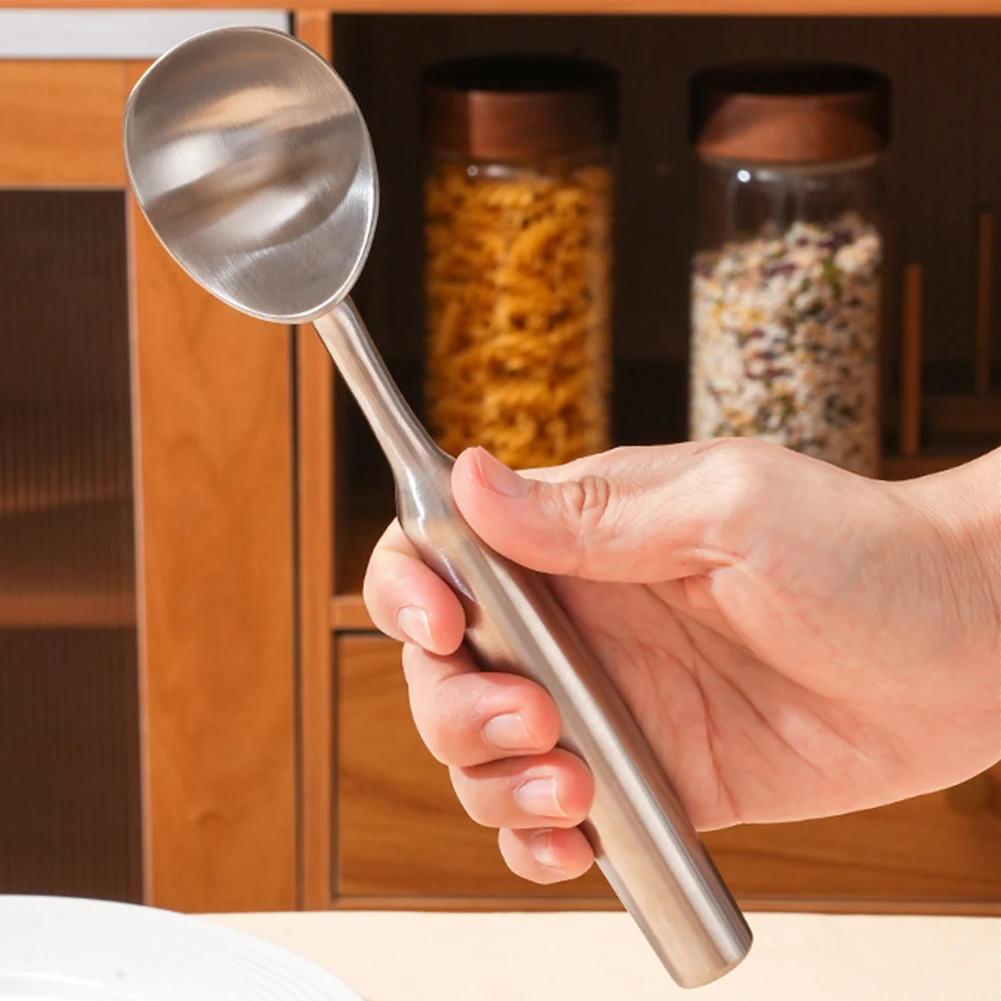 Ice Cream Scoop Stainless Steel Spoon Ice Ball Mold Non-Stick Cookie Spoon Potatoes Watermelon Digger Cream Scoop Tools