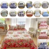 Bed Sheet Full Sets Flower Printed Flat Bed Sheets Sabanas Cama Individual Single/Queen/King Bedsheets for Double Bed Top Sheet 1
