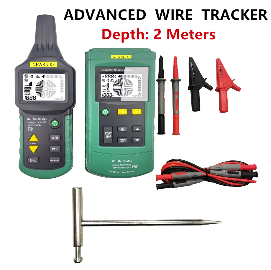MY6818 Professional Wire Cable Tracker Metal Pipe Locator Detector Tester Line Tracker MS6818 Wire Finder xcrk6818 max — view 4