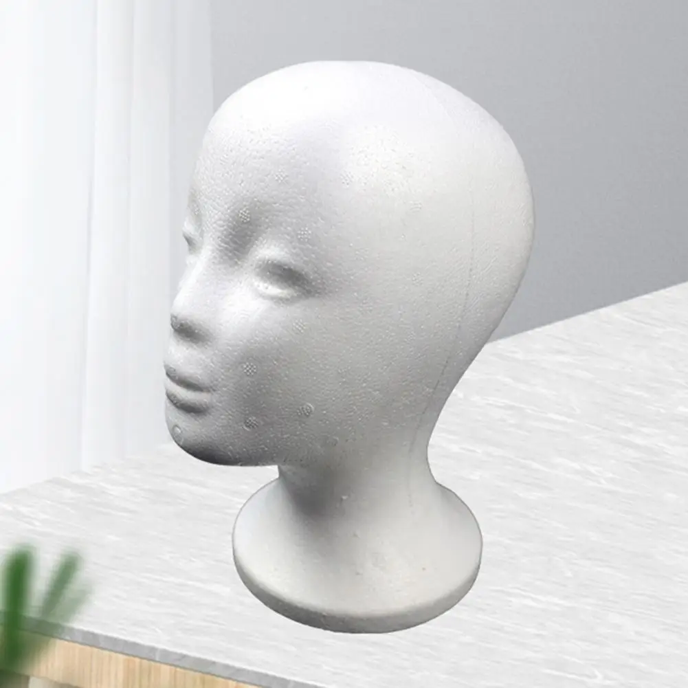 Useful Foam Mannequin Head Model Artificial Female Model Head Easy-using Wig Display Stand  Smell-less