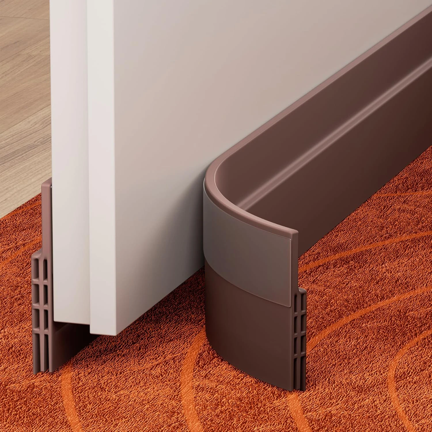 Universal Under Door Draft Stopper and Weatherproof Seal, Noise and Cold Air Insulation Barrier