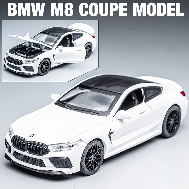 1:32 BMW M8 IM Supercar Alloy Diecasts & Toy Vehicles Metal Toy Car Model Sound and light Collection Kids Toy 2