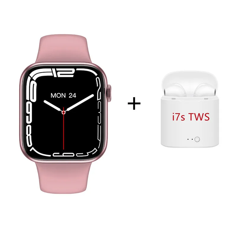 HW37 Series 7 Smart Watch Language Call Blood Sugar Monitoring Caller Information Reminder Music Sports Watch PK W27 Iwo 13 W37 