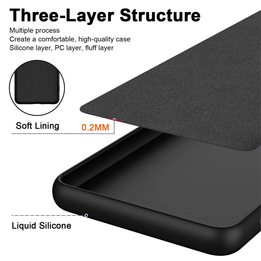 Luxury Liquid Silicone Shockproof Soft Phone Case - Premium Armor Protection