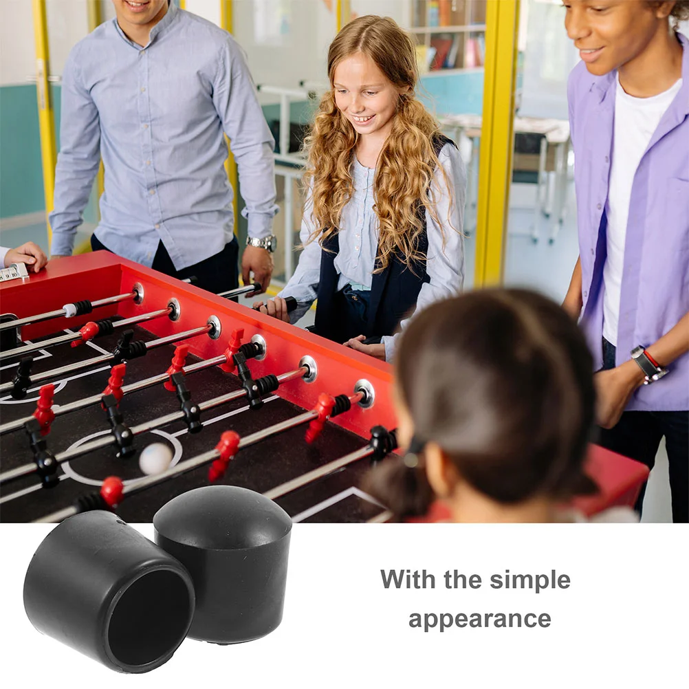 24 Pcs Foosball Table End Caps Replacement Parts Foosball Rod Cover Football Machine Plug Table Soccer Pole End Caps Gaming