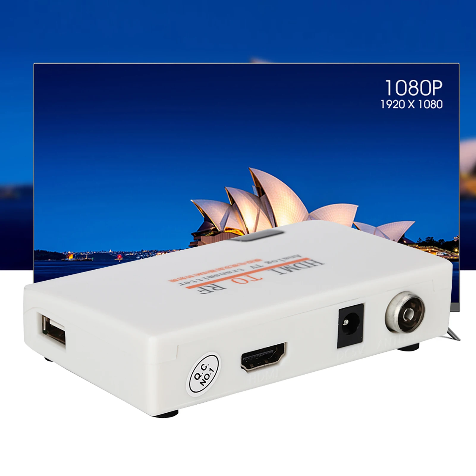 Adapter Box HDMI to RF Coaxial Converter Support 480I/480P/576I/576P/720P/720I/1080I/1080P