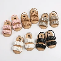 FOCUSNORM 0-18M Infant Baby Girls Sandals Shoes 5 Colors Solid Cute Anti-Slip Soft Sole Princess Shoes Beach Slipper 1