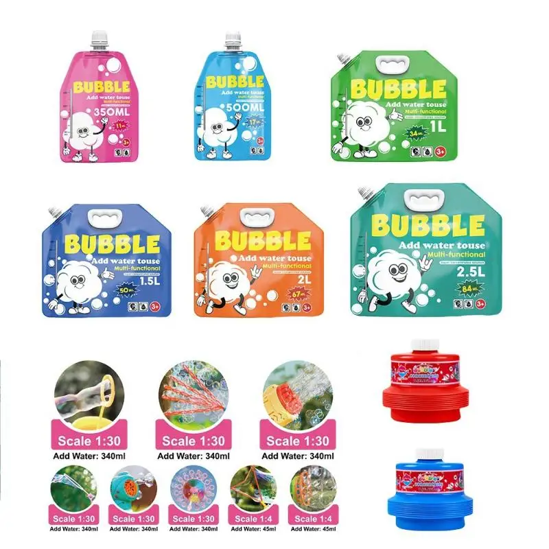 1 조각 어린이 생일 파티 선물 거품 기계용 농축 버블 솔루션 거대한 지팡이 및 송풍기