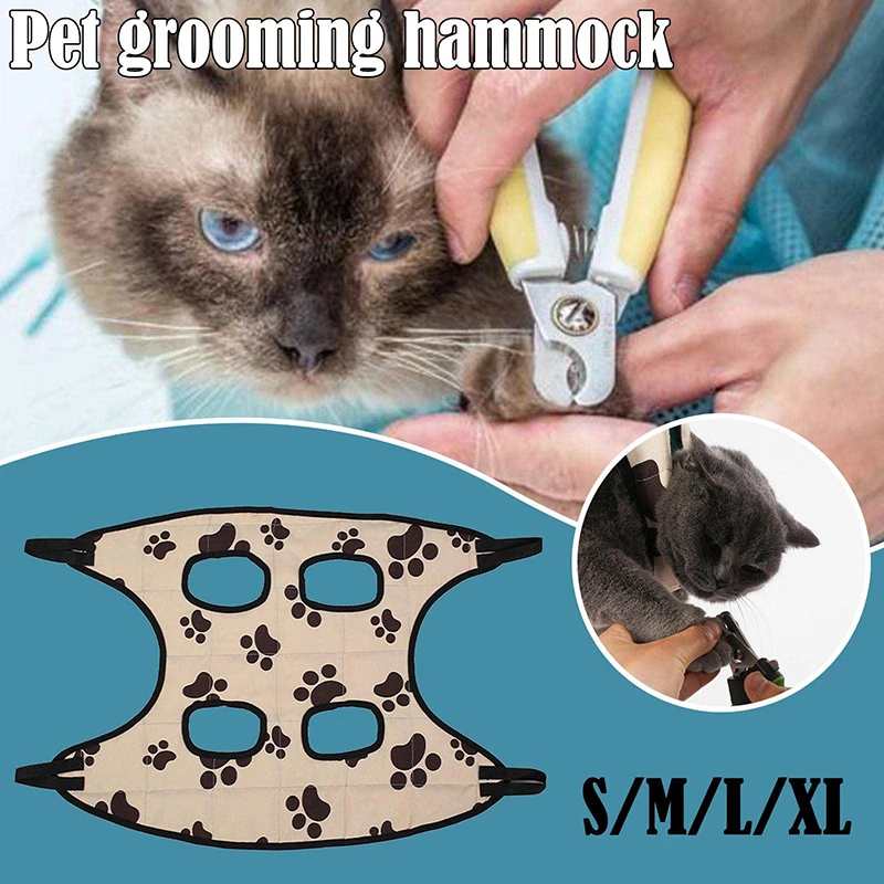 Dog Cat Grooming Hammock Fixed Bath Bag For Nail Cutting Anti Scratch Cat Trimming Restraint Bag Cat Beauty Hanging Pet Supplies 5