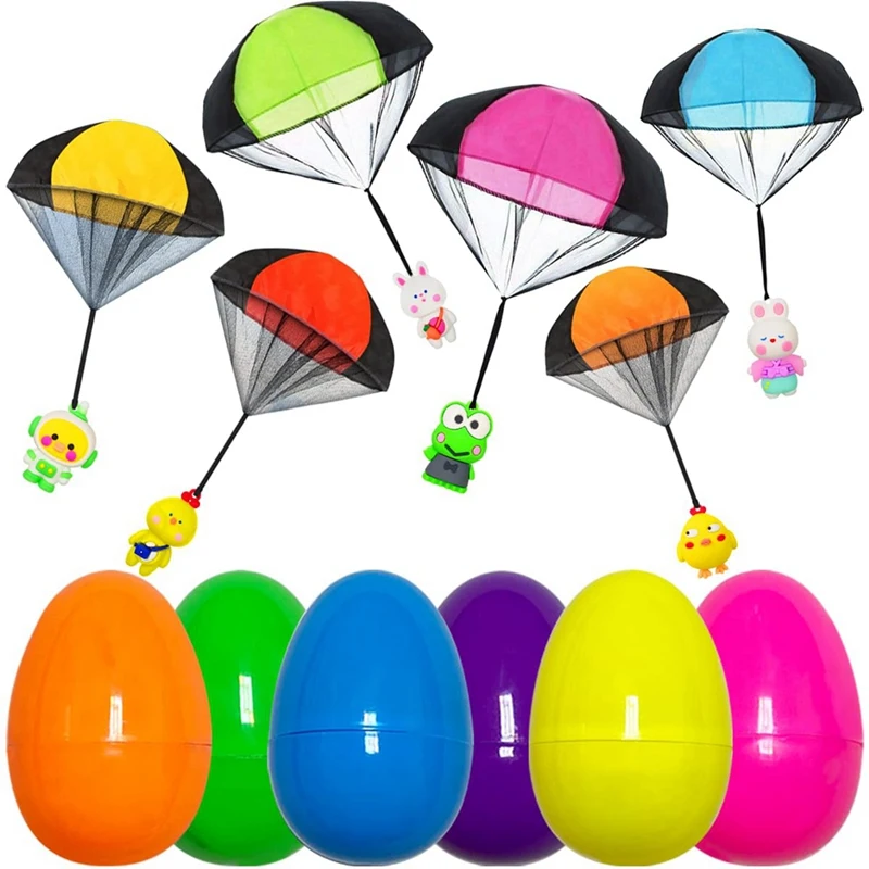 

With Easter Parachute Toys Throwing Toy For Kids Boys Girls Easter Basket Stuffers Fillers Gifts 6 Pack