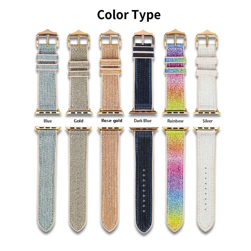 Premium Shiny Sports Silicone Watch Bracelet Strap