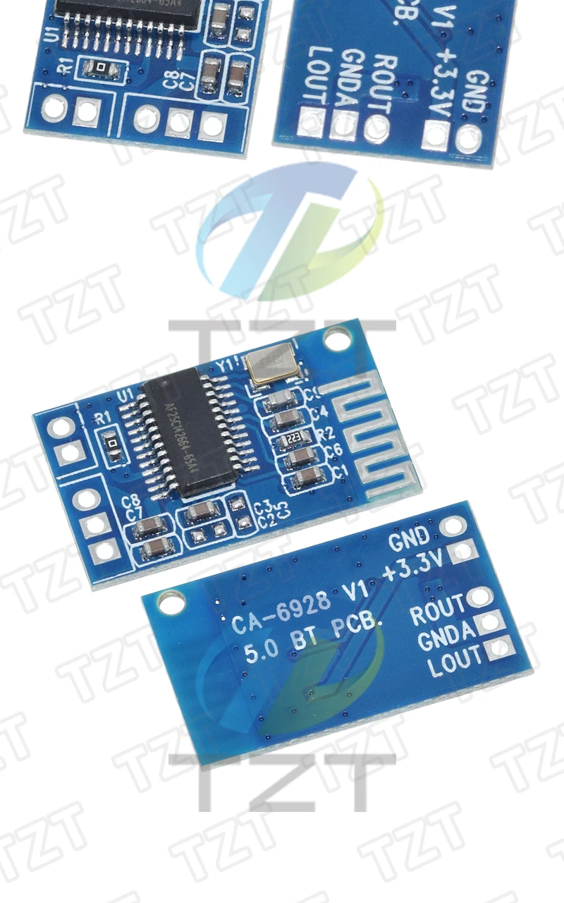 TZT 1/3 Stück Ca-6928 Bluetooth-Audiomodul LED-Stromversorgung 3,7V-8V Audio Dual Digital Audio Verstärkermodul-Platine – Detail 4